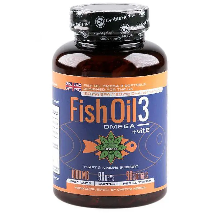 fish oil 3 omega 3 vitamin e 90 softgel kapsuli