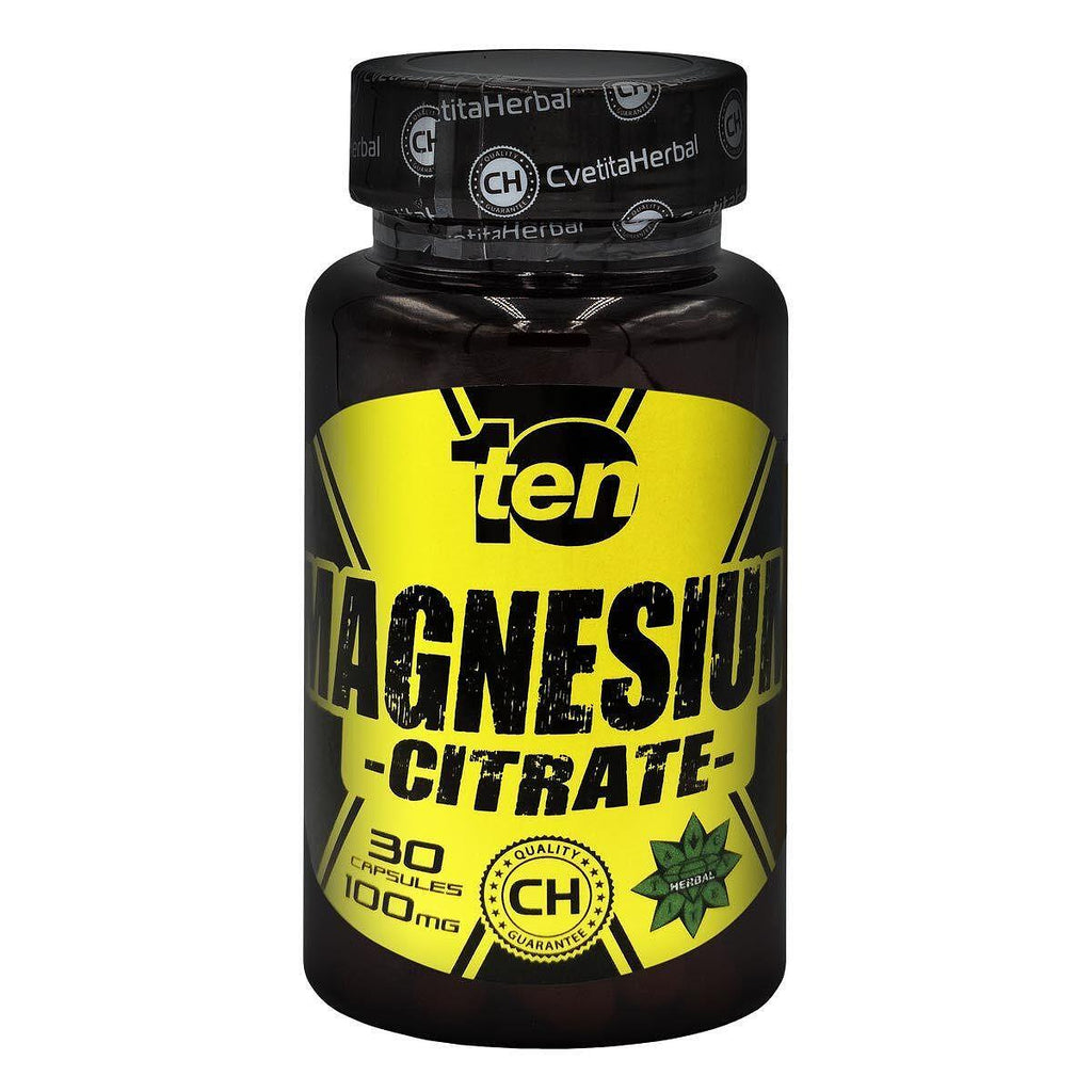 Магнезиев Цитрат - 10/ten (30 капсули x 100mg)