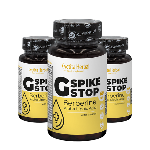 G Spike Stop - Берберин, Инозитол, Алфа Липоева Киселина (60 таблетки)