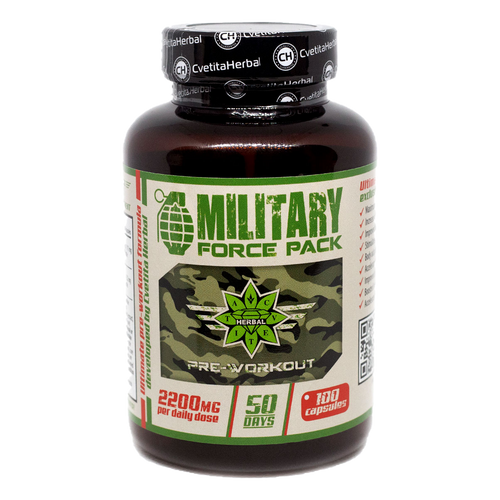 Билки и Аминокиселини - Military Force Pack (100 капс. х 1100 mg)