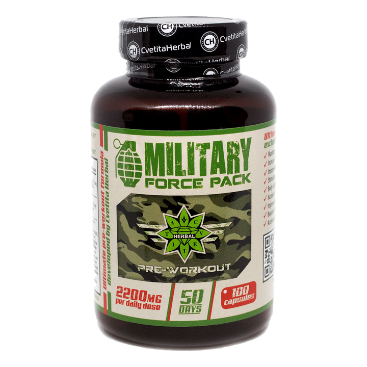 Билки и Аминокиселини - Military Force Pack (100 капс. х 1100 mg)