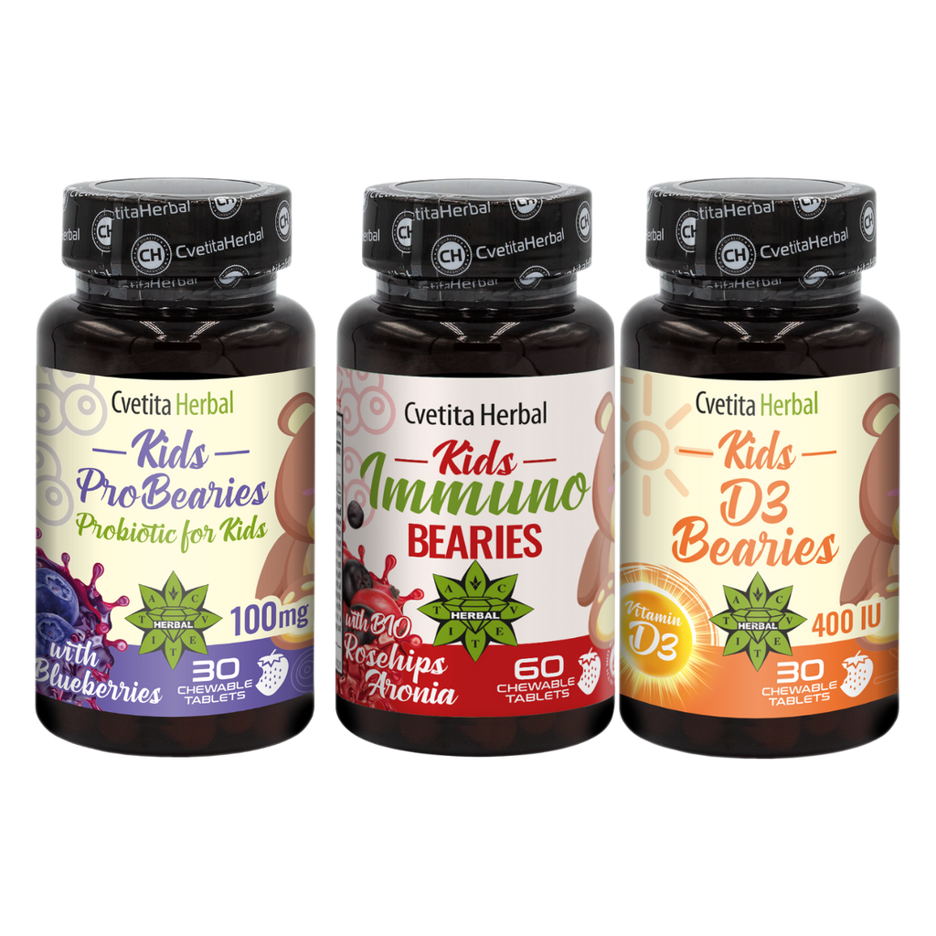 ПРОМО:Кидс Имуно Берис 30 табл. + Кидс D3 Берис 30 табл. + Подарък Кидс Про Берис 30 табл.