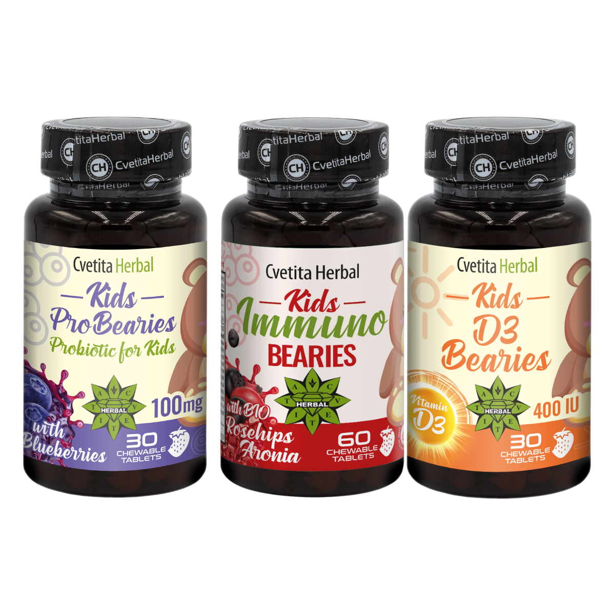 ПРОМО:Кидс Имуно Берис 30 табл. + Кидс D3 Берис 30 табл. + Подарък Кидс Про Берис 30 табл.