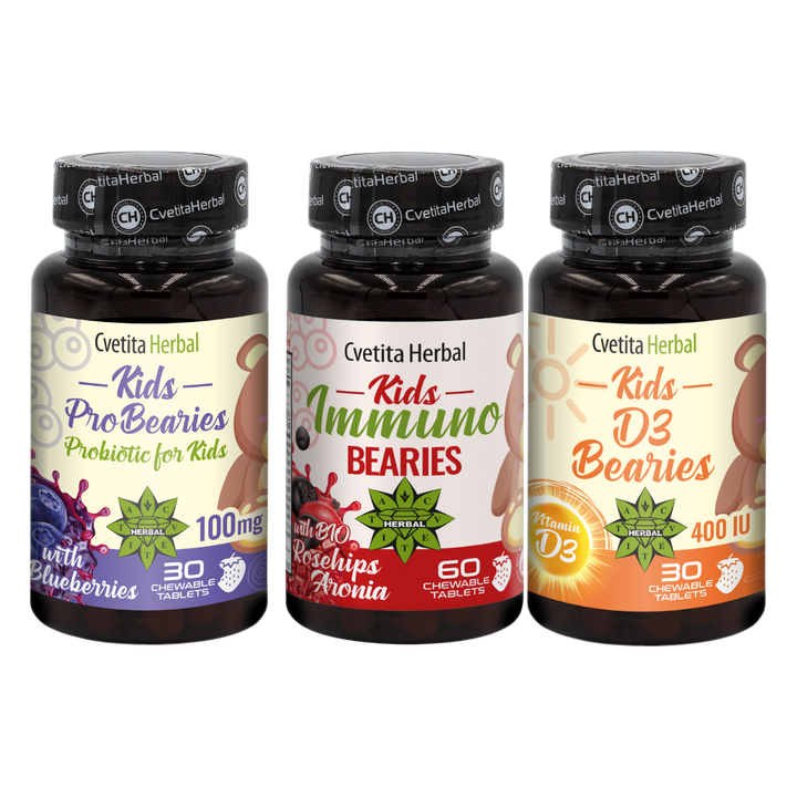 ПРОМО:Кидс Имуно Берис 30 табл. + Кидс D3 Берис 30 табл. + Подарък Кидс Про Берис 30 табл.
