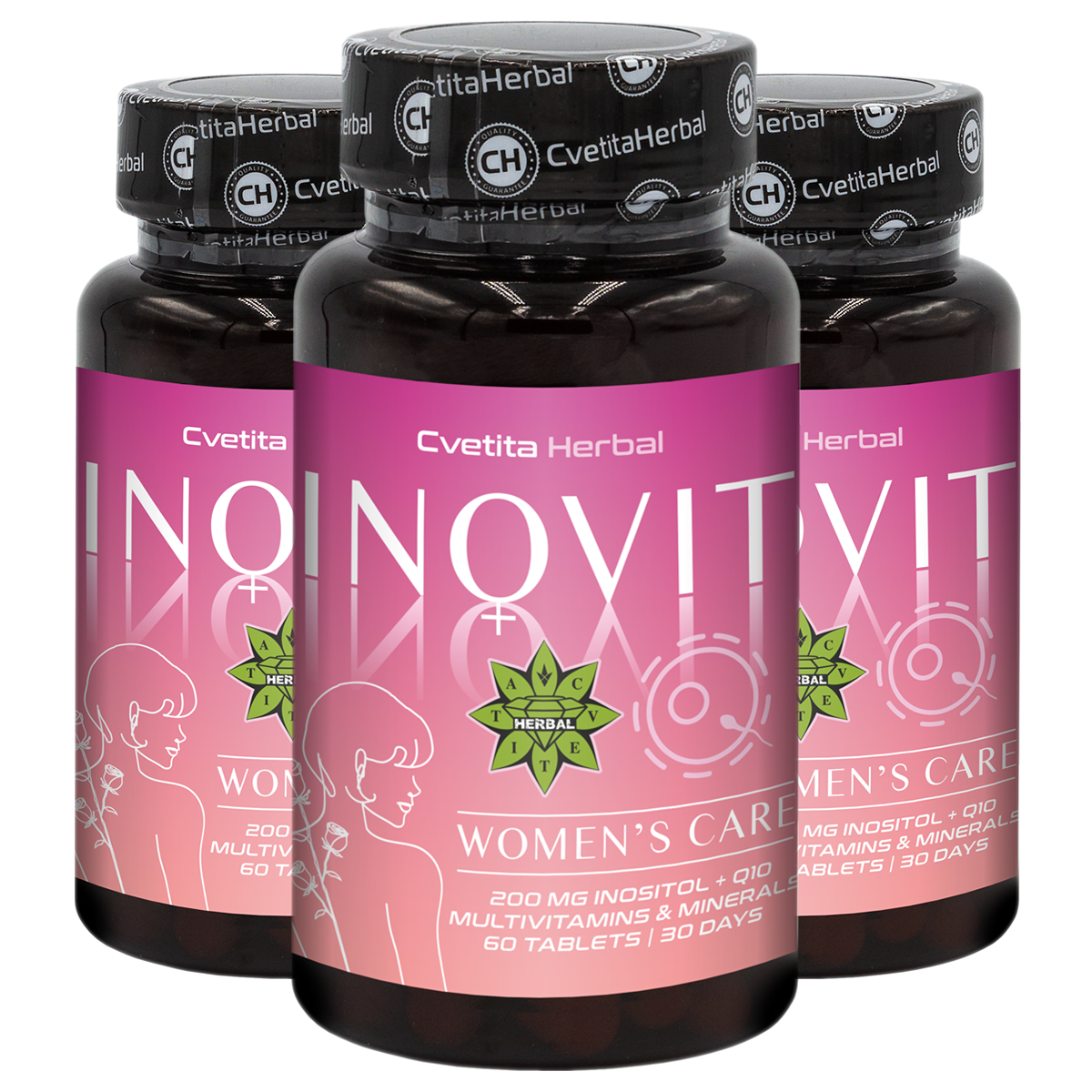 Мултивитамини Минерали Koензим Q10 - Иновит 365 (60 таблетки)