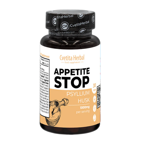 Бял Живовляк (Псилиум) - Appetite Stop (30 капс. x 1000 mg) 1br