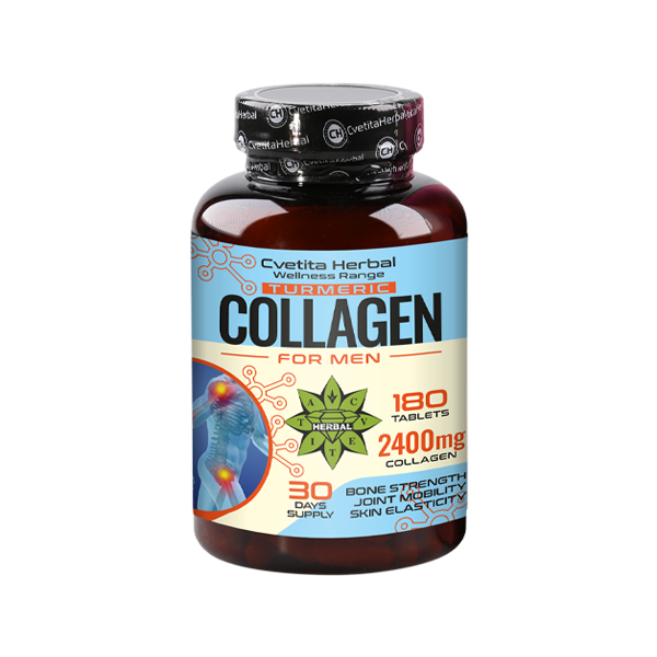 Kолаген с Куркума - Collagen Turmeric (180 таблетки х 2400 mg) 1br