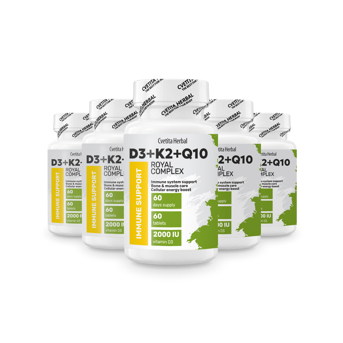 Витамин D3 + K2 + Q10 Royal Complex - промо 3+2