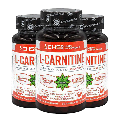 Л-Карнитин Тартрат – L-Carnitine (60 капсули х 500 mg) 2+1
