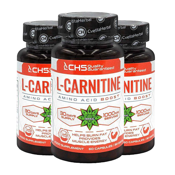 Л-Карнитин Тартрат – L-Carnitine (60 капсули х 500 mg) 2+1
