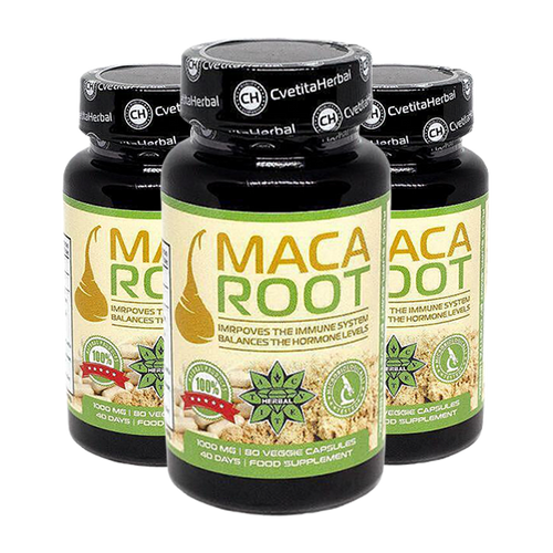 Корен от Мака Екстракт - Maca Root (80 капсули x 500 mg) 2+1