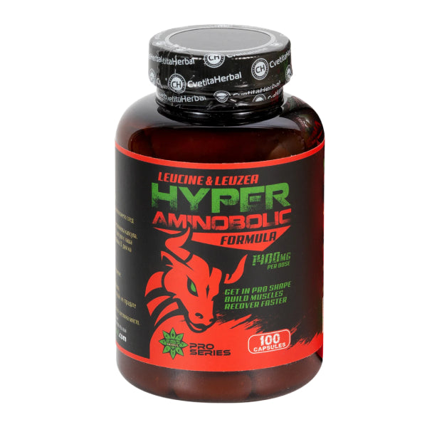 Левцин и Левзея - Hyper Aminobolic (100 капсули)