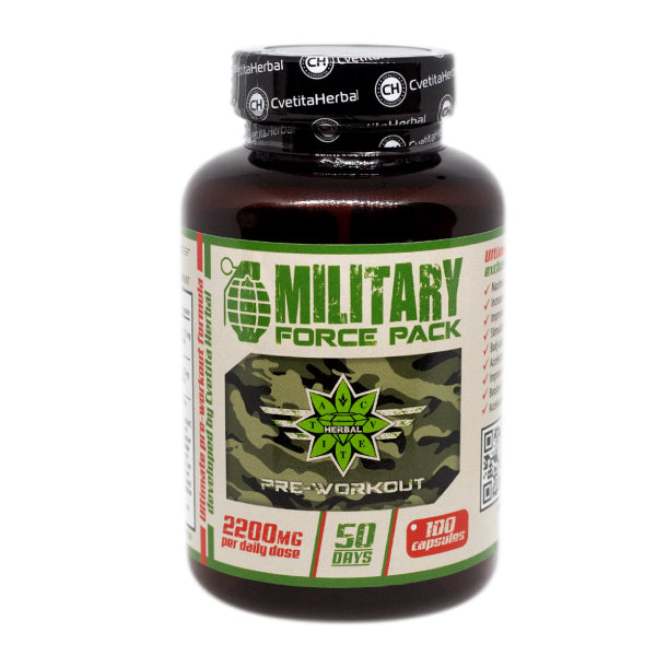 Билки и Аминокиселини - Military Force Pack (100 капс. х 1100 mg)