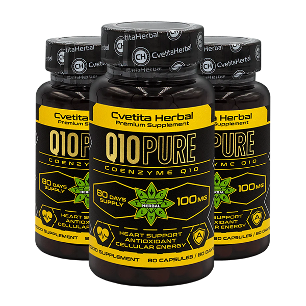Коензим Q10 PURE (80 табл x 100 mg) 2+1