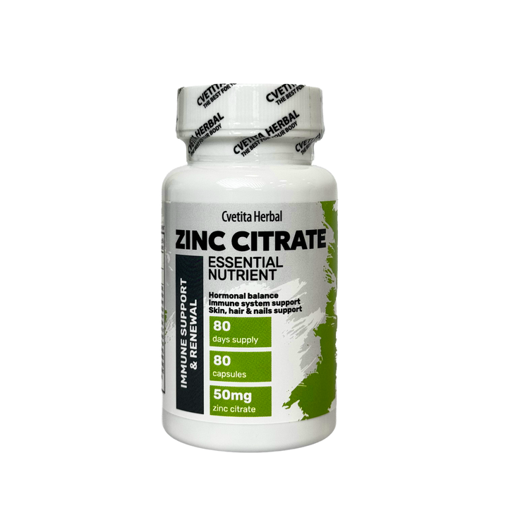 Цинк Цитрат - Zinc (80 капсули х 50 mg)