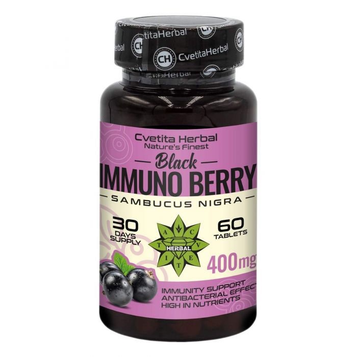 Черен Бъз Екстракт - Black Immuno Berry (60 таблетки)