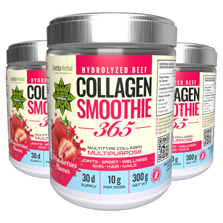 Колаген Смути „Ягода“ – Collagen Smoothie 365 (300 g)
