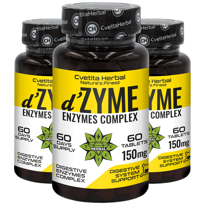 Мултиензимен Комплекс ДейЗим - d’Zyme (60 табл. х 150 mg)