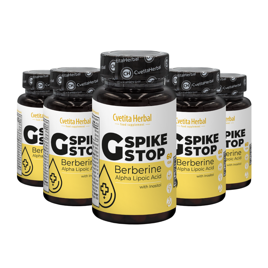 G Spike Stop - Берберин, Инозитол, Алфа Липоева Киселина (60 таблетки)