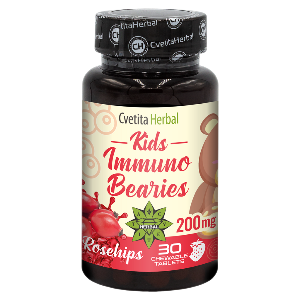 Детски Имуностимулант "Шипка" - Kids Immuno Bearies (30 таблетки)