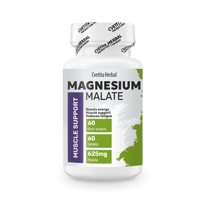 Магнезиев Малат 625 mg, 60 таблетки, Cvetita Herbal - 1 бр.