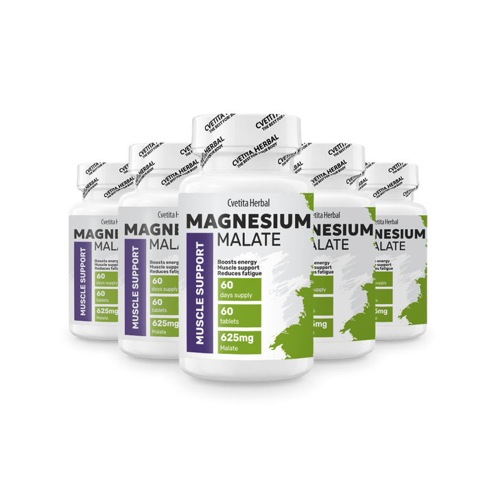 Магнезиев Малат 625 mg, 60 таблетки, Cvetita Herbal - промо пакет 3+2