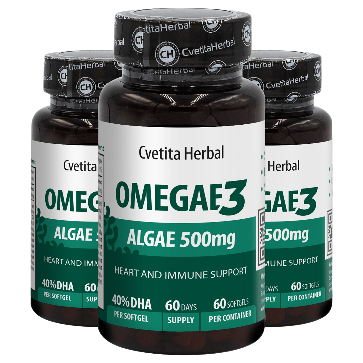 Омега 3 Водорасли Софтгел - Omegae3 (60 / 40 капсули)
