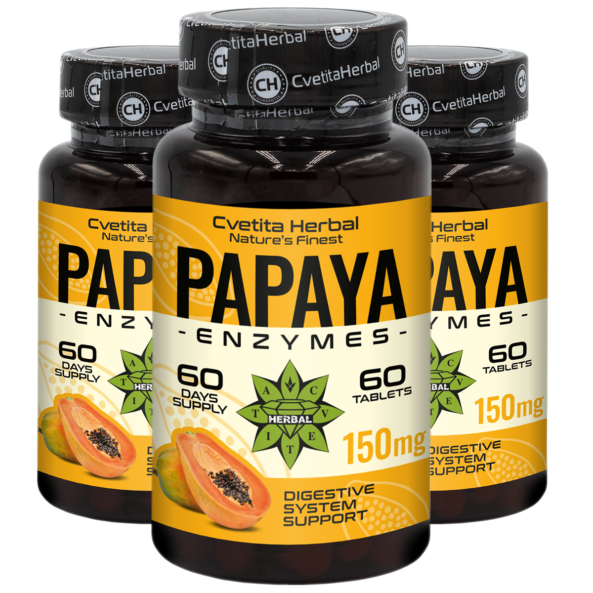 Папая Ензими (60 таблетки х 150 mg)