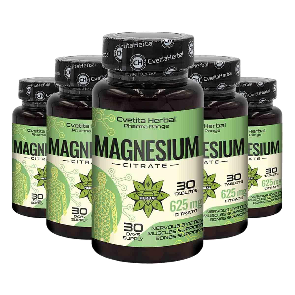 Магнезиев цитрат 625мг - Magnesium Citrate - 30 таблетки