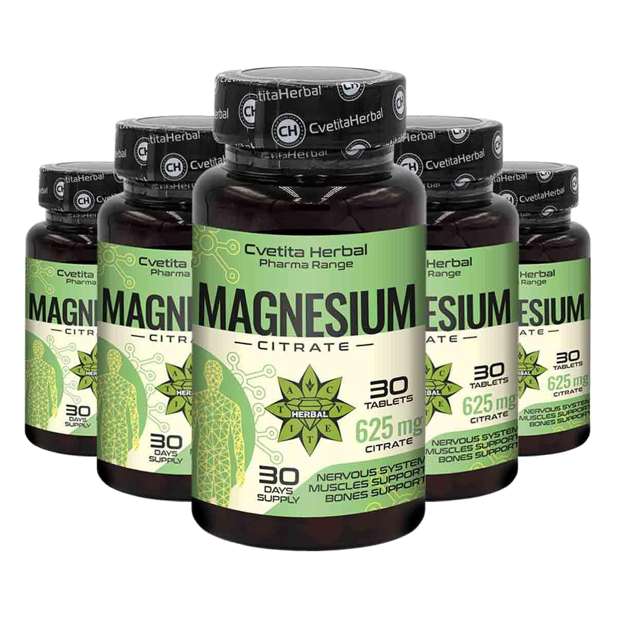 Магнезиев цитрат 625мг - Magnesium Citrate - 30 таблетки