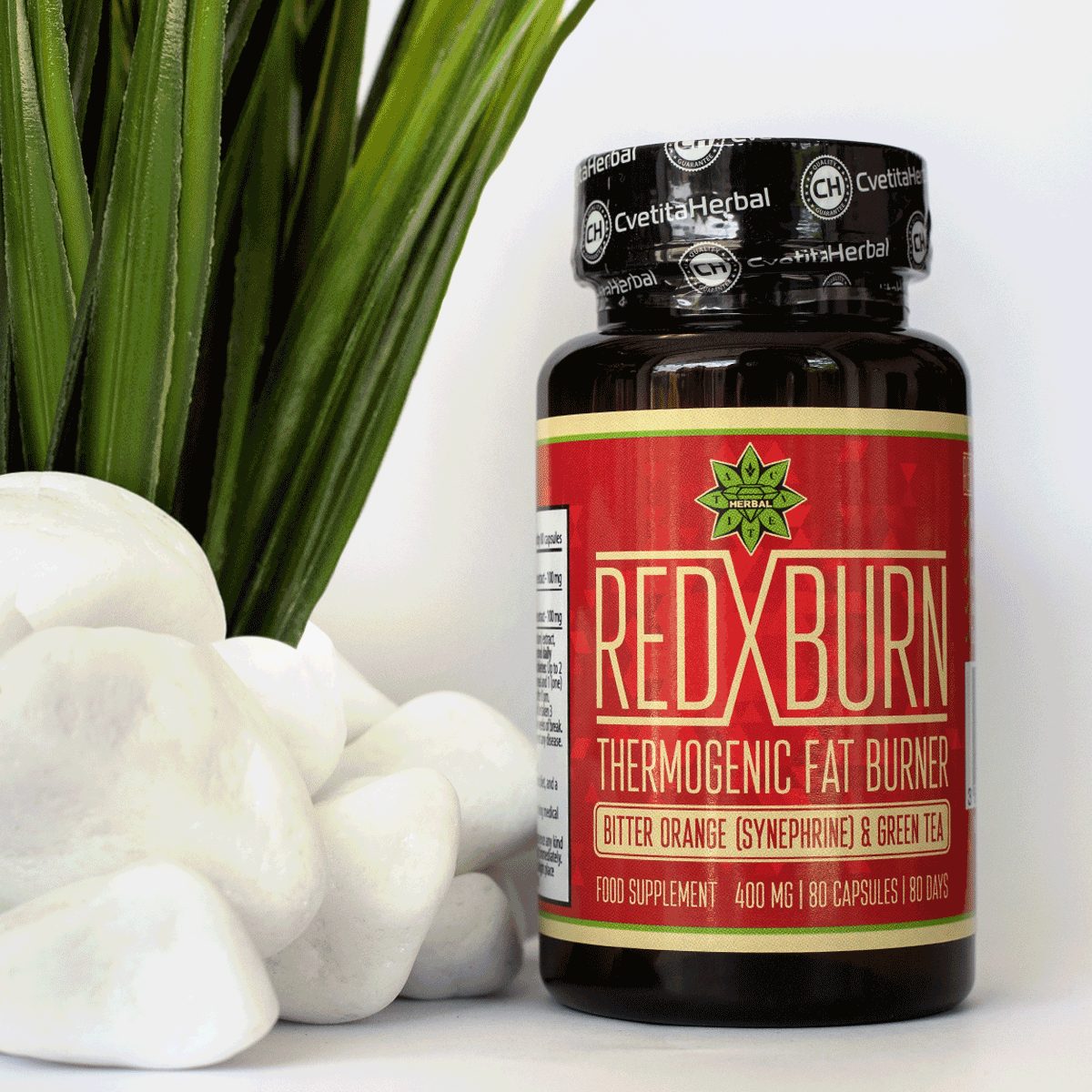 Екстракт Горчив Портокал и Зелен Чай – Red X Burn (80 капс. х 400 mg)