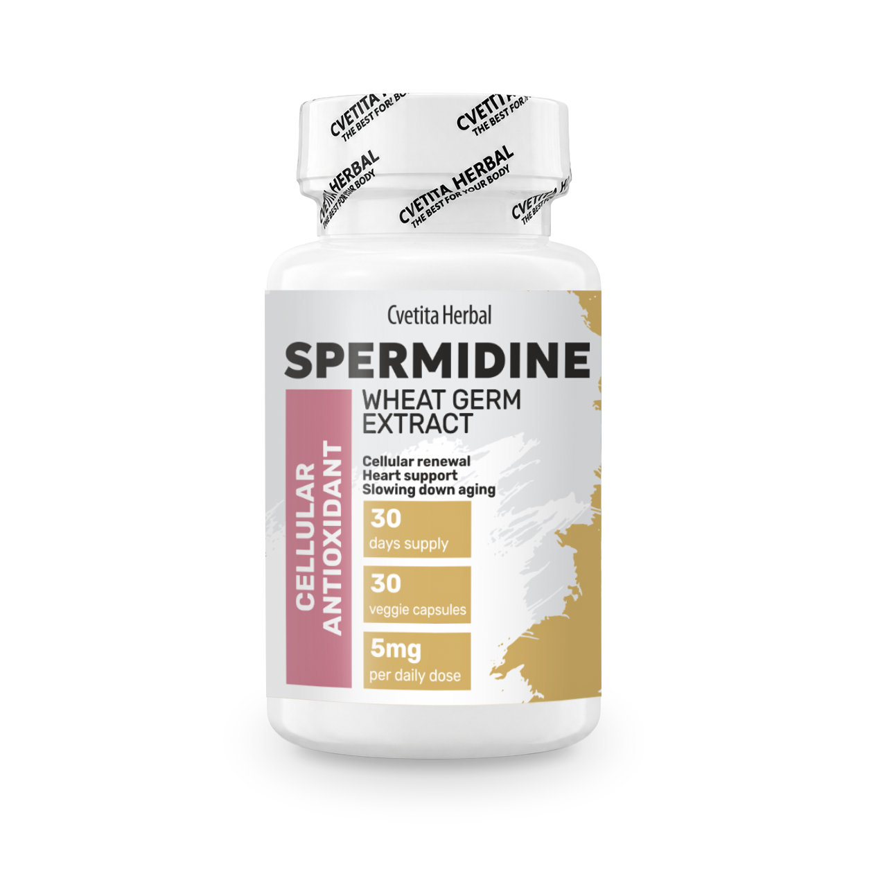 ╨б╨┐╨╡╤А╨╝╨╕╨┤╨╕╨╜ - Spermidine, ╨Х╨║╤Б╤В╤А╨░╨║╤В ╨╛╤В ╨Я╤И╨╡╨╜╨╕╤З╨╡╨╜ ╨Ч╨░╤А╨╛╨┤╨╕╤И (30 ╨║╨░╨┐╤Б╤Г╨╗╨╕)