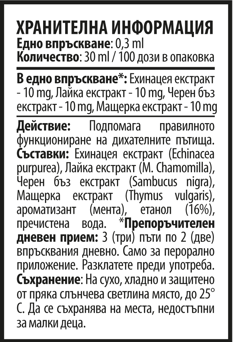 Спрей за Гърло АБЦ (30 ml)