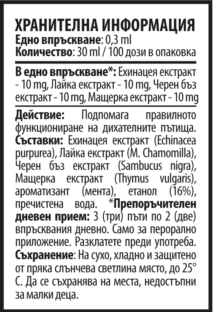 Спрей за Гърло АБЦ (30 ml)