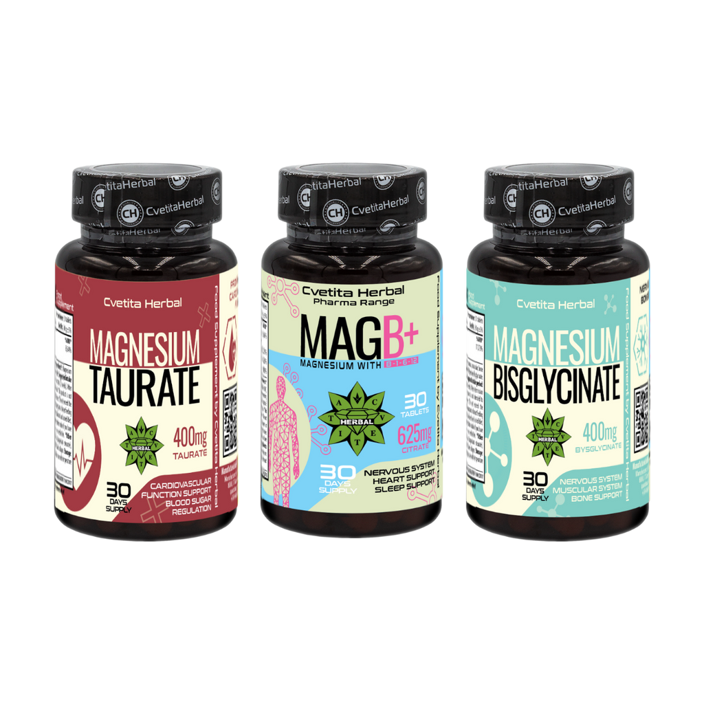 Супер Магнезиев комплекс от Цветита Хербал - Магнезий за сърце, стави и нерви