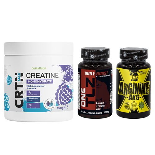 КОМБО ПАКЕТ: TLZ + ARGININE + CRTN MAX