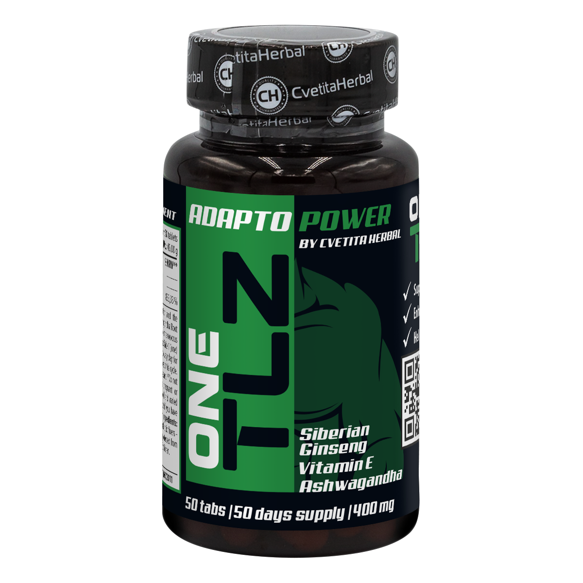 TLZ Adapto Power - Сибирски женшен, Ашваганда, Витамин Е (50 табл.)