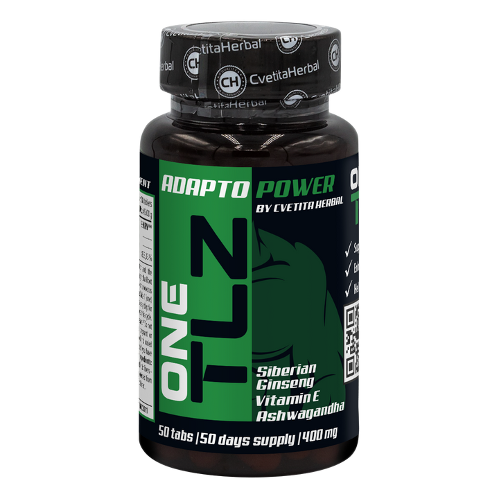 TLZ Adapto Power - Сибирски женшен, Ашваганда, Витамин Е (50 табл.)