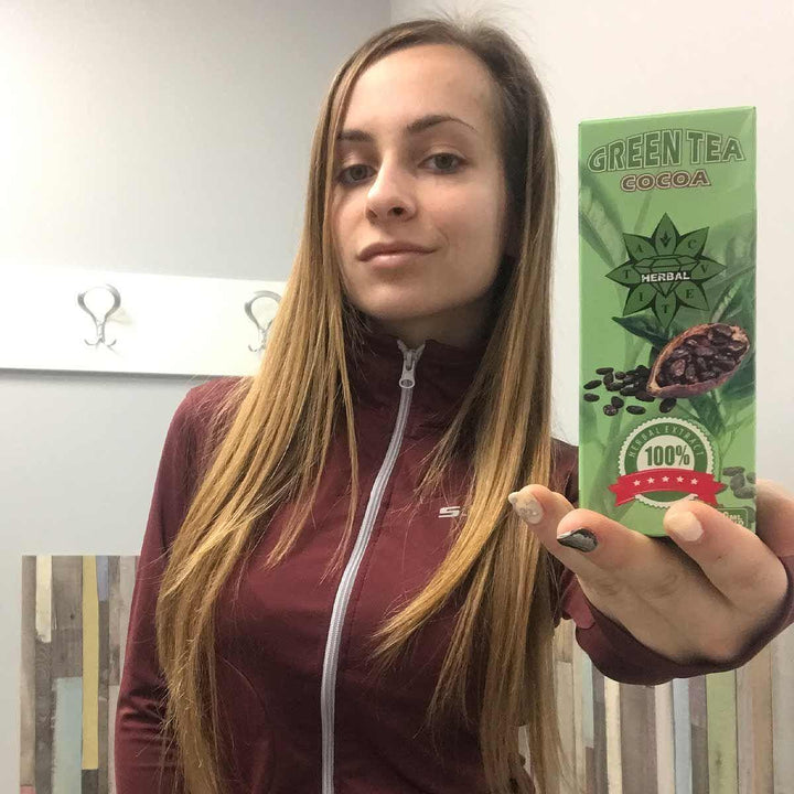 Green Tea + Cocoa - Зелен чай с какао 2 броя + Подарък Ten/10 Канела