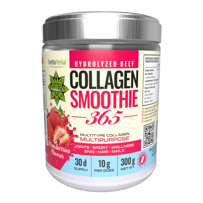 Strawberry Collagen Smoothie 365 1 1