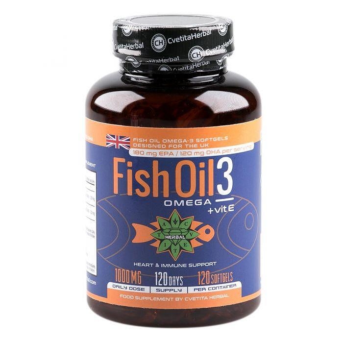 fish oil 3 omega 3 vitamin e 120 softgel kapsuli